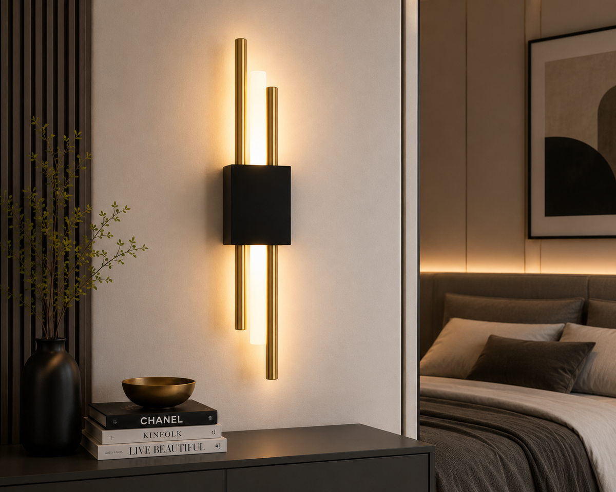 Applique murale LED noir et or Noralux Image