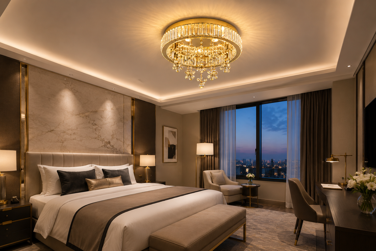 Plafonnier cristal LED haut de gamme Noralux Image